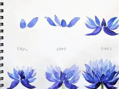 成人在家免费学画花草教程